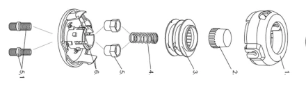 Катушка универ. триммер. гайка М8,гайка М10, винт М8-М10, лев. резьба,шаг 1,25 мм  DENZEL 96312 купить в Урае