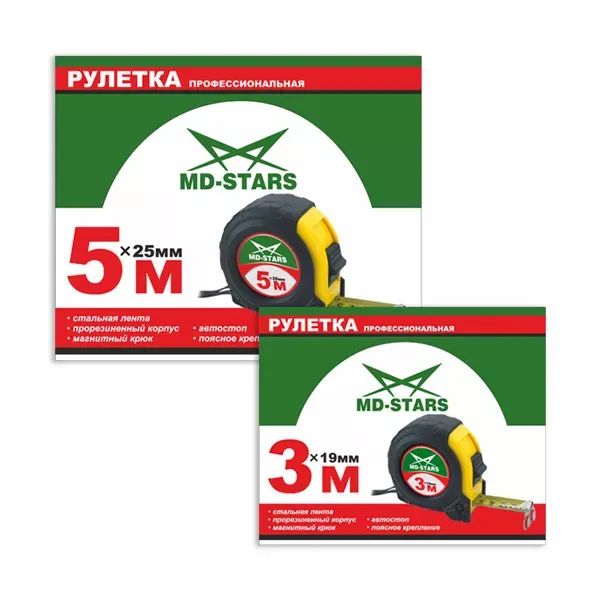 Рулетка измерительная MD-STARS 56-7525 купить в Урае