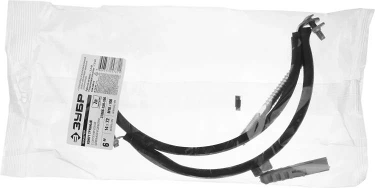 ЗУБР "МАСТЕР". Хомут трубный с гайкой, оцинкованный, в комплекте с сантехнической шпилькой и дюбелем, 6", 1шт 37866-159-166 купить в Урае