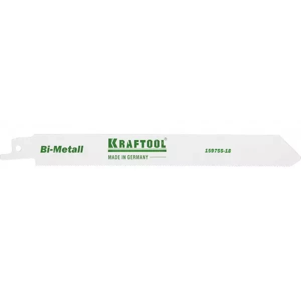 Полотно KRAFTOOL "INDUSTRIE QUALITAT", S1122EF, для эл/ножовки, Bi-Metall, по металлу, шаг 1,4мм, 180мм 159755-18 купить в Урае