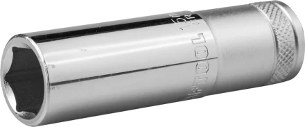 Торцовая головка KRAFTOOL &quot;INDUSTRIE QUALITAT&quot;, удлиненная, Cr-V, FLANK, хромосатинированная, 1/2&quot;, 15 мм 27807-15_z01 купить в Урае