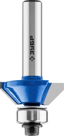 ЗУБР 25.4 x 8 мм, фреза кромочная калевочная (фасочная) №9, Профессионал (28711-25.4) купить в Урае