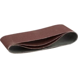 Лента шлифовальная бесконечная ЗУБР "МАСТЕР" на тканевой основе, для ЛШМ, P80, 100х610мм, 3шт 35543-080