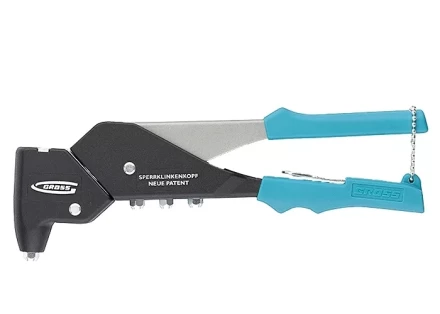 Заклёпочник литой усиленный поворотный 0-360* заклёпки 2,4-4,8мм GROSS 40405 купить в Урае