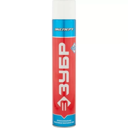 Пена ЗУБР &quot;ЭКСПЕРТ&quot;, монтажная, адаптерная, всесезонная, 750мл 41143_z01 купить в Урае