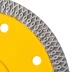 Диск алмазный отрезной Denzel 125 х 22,2мм, сплошной, супертонкий, горячий пресс, сухой/мокрый рез 73058 купить в Урае