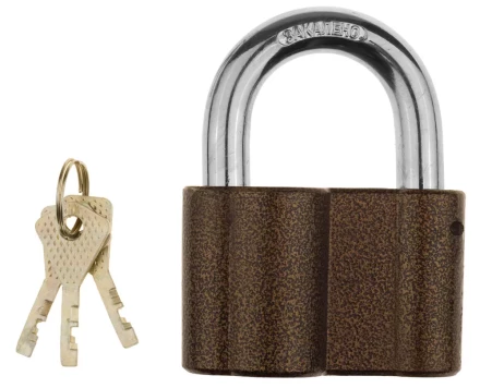 Замок навесной ЗУБР &quot;МАСТЕР&quot; общего применения, дисковый механизм секрета, ключ 7 PIN, дужка d-14мм, 80мм 3720_z01 купить в Урае