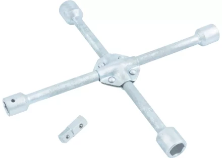 Ключ-крест баллонный 17х19х21х22х1/2 усиленный с переходником на 1/2 STELS 14249 купить в Урае