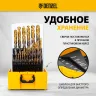 Набор сверл по металлу Denzel 723010, 1-13 мм, Р6М5К8-TiN, Golden Tip, 25 шт купить в Урае