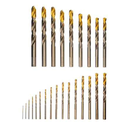 Набор сверл по металлу Denzel 723010, 1-13 мм, Р6М5К8-TiN, Golden Tip, 25 шт купить в Урае