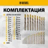 Набор сверл по металлу Denzel 723010, 1-13 мм, Р6М5К8-TiN, Golden Tip, 25 шт купить в Урае