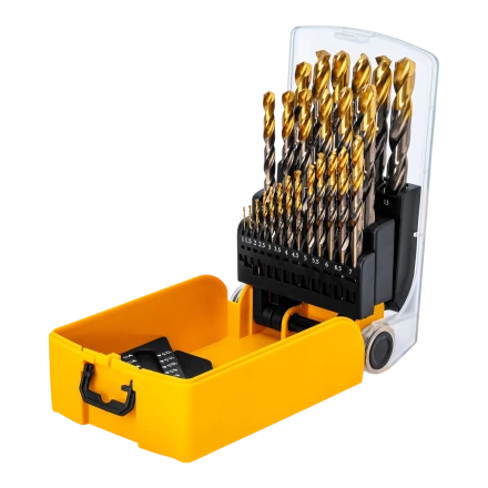 Набор сверл по металлу Denzel 723010, 1-13 мм, Р6М5К8-TiN, Golden Tip, 25 шт купить в Урае