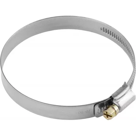 Хомуты ЗУБР &quot;ЭКСПЕРТ&quot;, нерж. сталь, накатная лента 12 мм, 80-100 мм, 50 шт 37822-80-100-50 купить в Урае