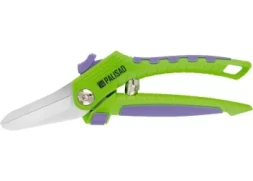 Секатор цветочный, 210 мм, пружина лент. типа, прямые режущие губки PALISAD 60555