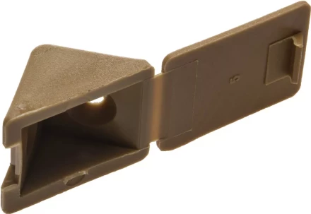 Уголок мебельный ЗУБР с шурупом, цвет бук, 4,0x15мм, ТФ6, 4шт 4-308256-2 купить в Урае