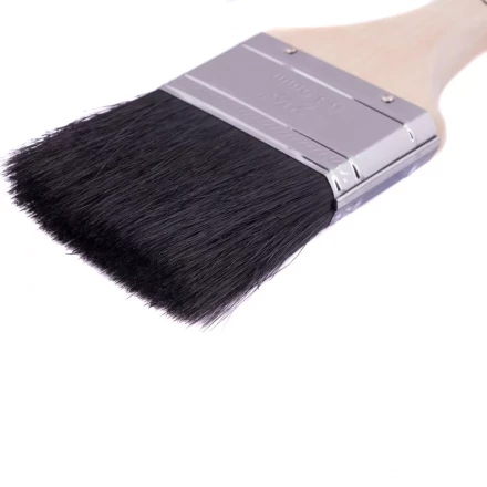 Кисть плоская натуральная черная щетина деревянная ручка размер 2,5 Mtx 82636 купить в Урае