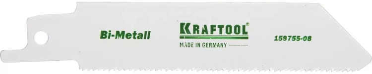 Полотно KRAFTOOL "INDUSTRIE QUALITAT", S522EF, для эл/ножовки, Bi-Metall, по металлу, шаг 1,4мм, 80мм 159755-08 купить в Урае