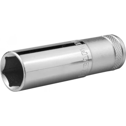 Торцовая головка KRAFTOOL &quot;INDUSTRIE QUALITAT&quot;, удлиненная, Cr-V, FLANK, хромосатинированная, 1/2&quot;, 16 мм 27807-16_z01 купить в Урае