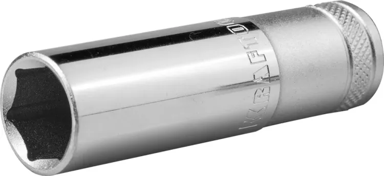 Торцовая головка KRAFTOOL "INDUSTRIE QUALITAT", удлиненная, Cr-V, FLANK, хромосатинированная, 1/2", 16 мм 27807-16_z01 купить в Урае