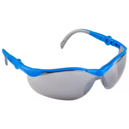 Очки ЗУБР &quot;ЭКСПЕРТ&quot; защитные, серые, с зеркальным покрытием, поликарбонатная монолинза с двухкомпонентными регулируемыми дужками 110312 купить в Урае