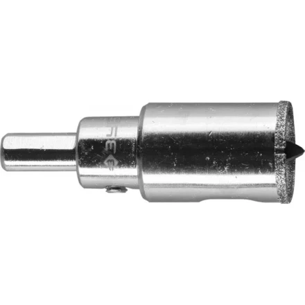 Коронка ЗУБР алмазная в сборе по кафелю, керамике с центрирующим сверлом и имбусовым ключом, зерно 60, 25мм 29850-25 купить в Урае