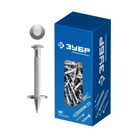 ЗУБР ДГМ, 30 x 3.7 мм, цинк, 1 кг, монтажный дюбель-гвоздь , Профессионал (3063-37-30-1) купить в Урае