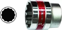 Головка торцевая 15 мм 12-гранная CrV,под квадрат 1/2" хромированная MATRIX MASTER 13689