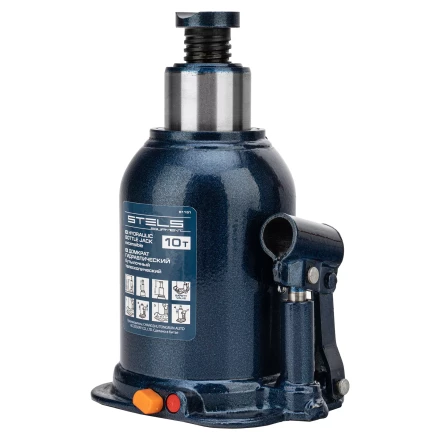 Домкрат гидравлический бутылочный телескопический Stels 51151, 10 т, подъем 180-430 мм купить в Урае