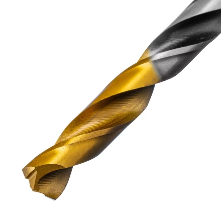 Сверло спиральное по металлу Denzel 6,5 x 93мм, Р6М5, Golden Tip, многогранная заточка, 718279 купить в Урае