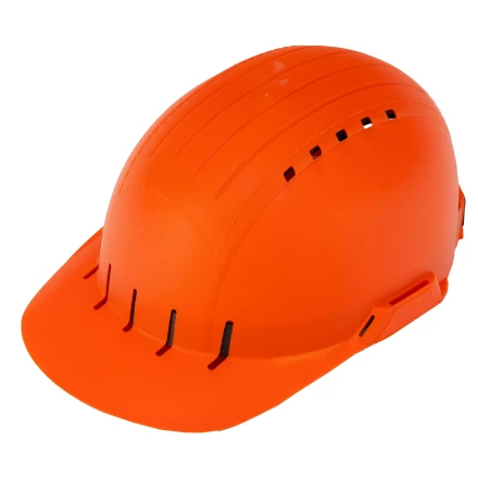 Каскетка защитная &quot;Стиль&quot;, пластиковая, оранжевая Сибртех 89169 купить в Урае
