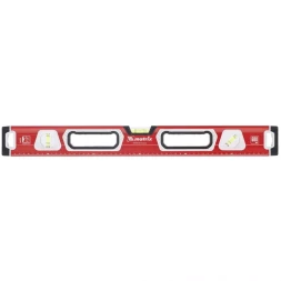 Уровень алюминиевый магнитный 600 мм с зеркальным глазком MATRIX 2 компонентные рукоятки артикул 34731