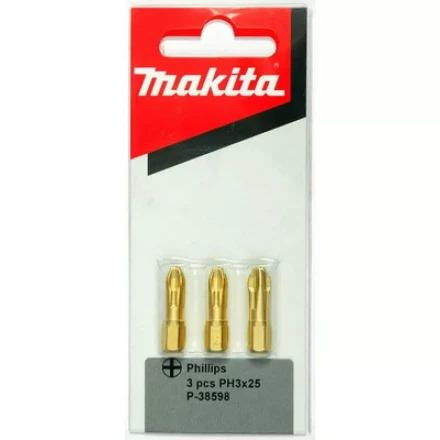 Биты Makita PH3 25мм 3шт, алмазные (P-38598) купить в Урае
