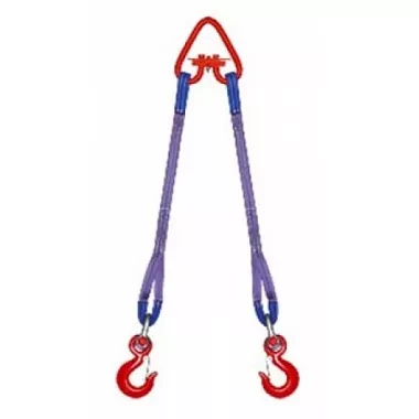 Строп текстильный двухветвевой 2СТ 6.3 т L=6 м SF7 150 мм Звено РТ-3 купить в Урае