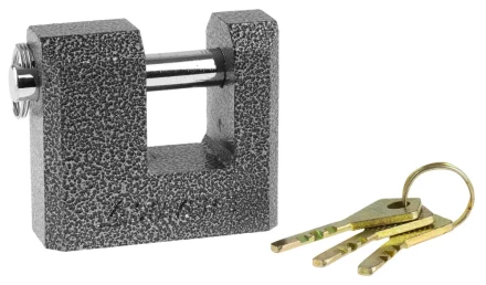 Замок STAYER &quot;MASTER&quot; навесной, П-образн.металлический корпус, с закаленной дужкой, в коробке, 70мм 37143-70 купить в Урае