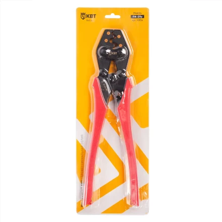 Пресс-клещи КВТ ПК-25у с матрицей для опрессовки неизолированных медных наконечников до 25 мм (90954) купить в Урае