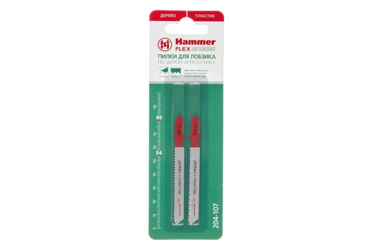 Пилки для лобзика HAMMER JG WD-PL T119B (2шт.) купить в Урае