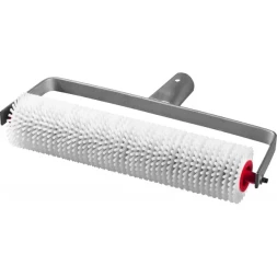 Валик игольчатый ЗУБР "МАСТЕР" для наливных полов на металлической рамке, под удлинитель, пластмассовые иглы 13мм, 72х300мм 03952-30